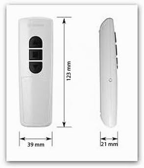 Becker 1-Kanal Handsender Centronic EasyControl EC541-II, weiss, Markisen- und Rollladensteuerung
