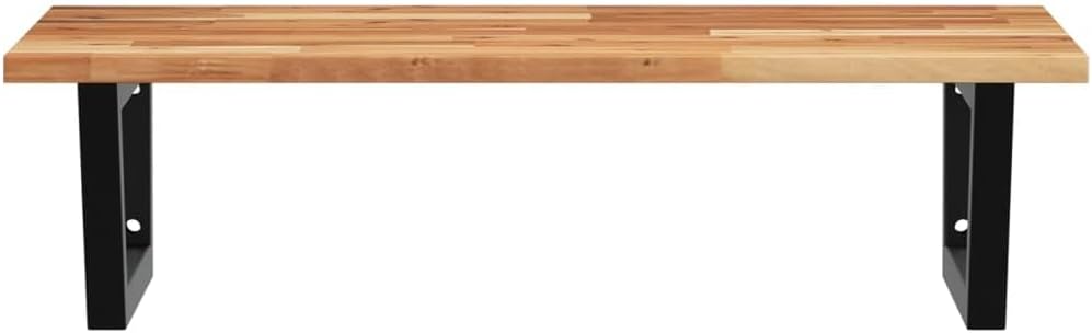 vidaXL Waschtischplatte mit Halterung, Holzplatte Waschtischkonsole Wandmontage, Waschbeckenplatte W