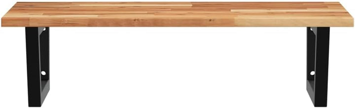 vidaXL Waschtischplatte mit Halterung, Holzplatte Waschtischkonsole Wandmontage, Waschbeckenplatte W