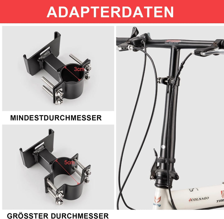 CXWXC Scooter‑Korb mit Griff – Schnell Abnehmbarer Frontkorb für E‑Scooter – Fahrradkorb mit Fester