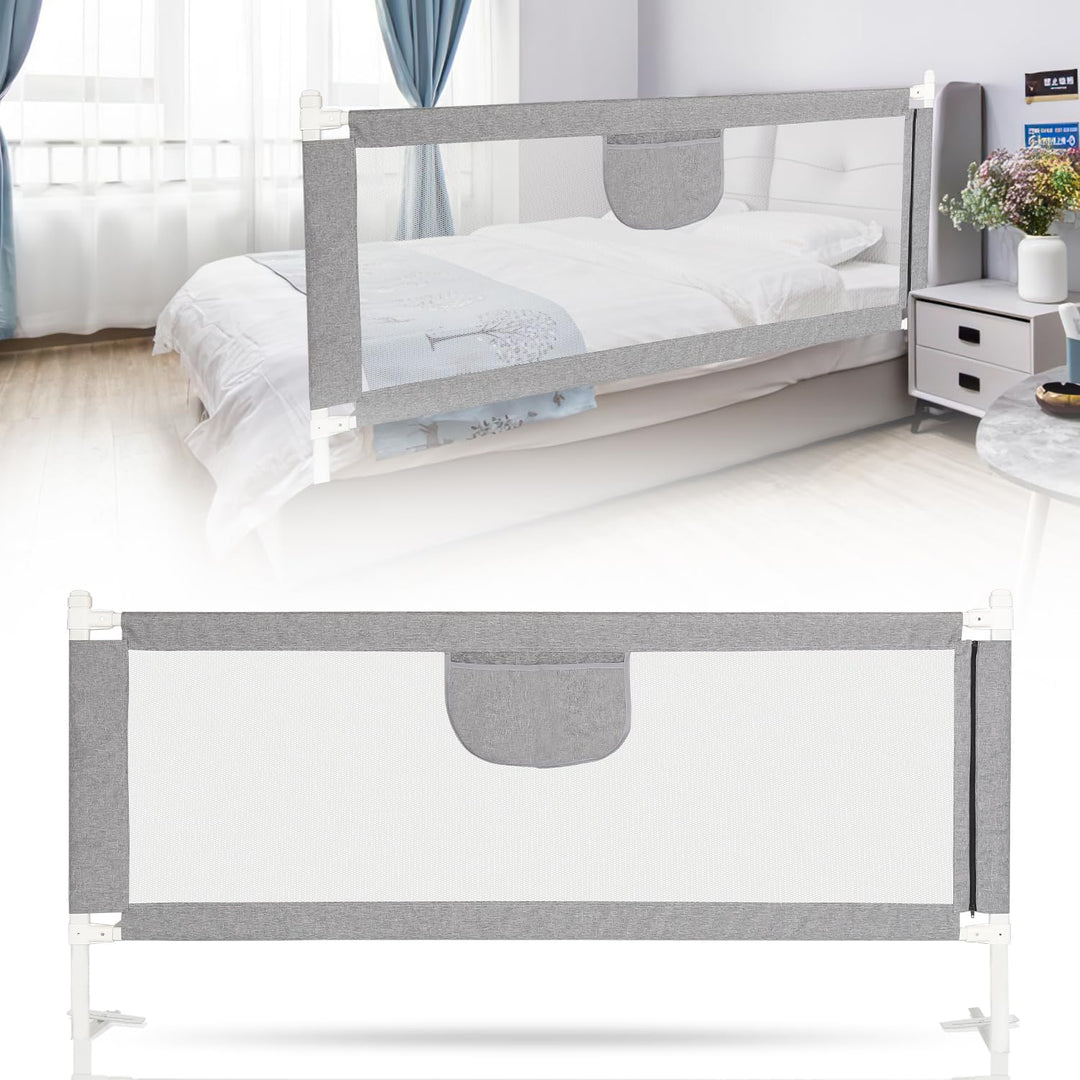 Jopassy 3er Bettgitter 2x200cm 1x180cm Bettschutzgitter für Kinder,Kinderbettgitter Babybettgitter s