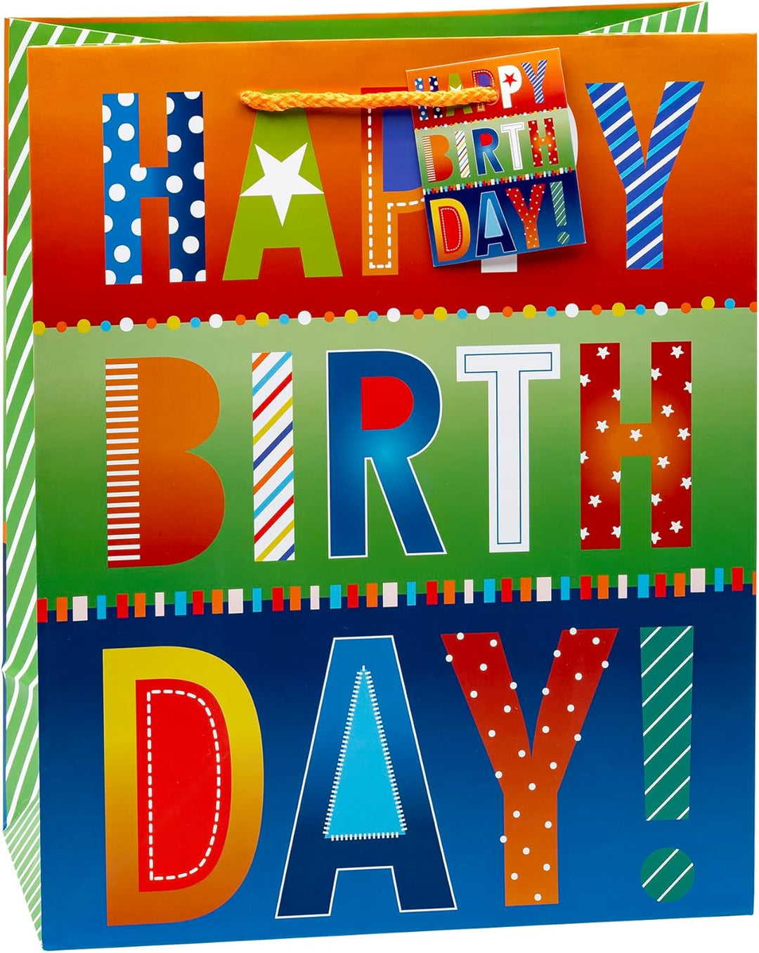 TSI Geschenktüten GEBURTSTAG, 12er Packung, Grösse: Gross (HxBxT 32 x 26 x 13,5 cm), Art. Nr. 84314