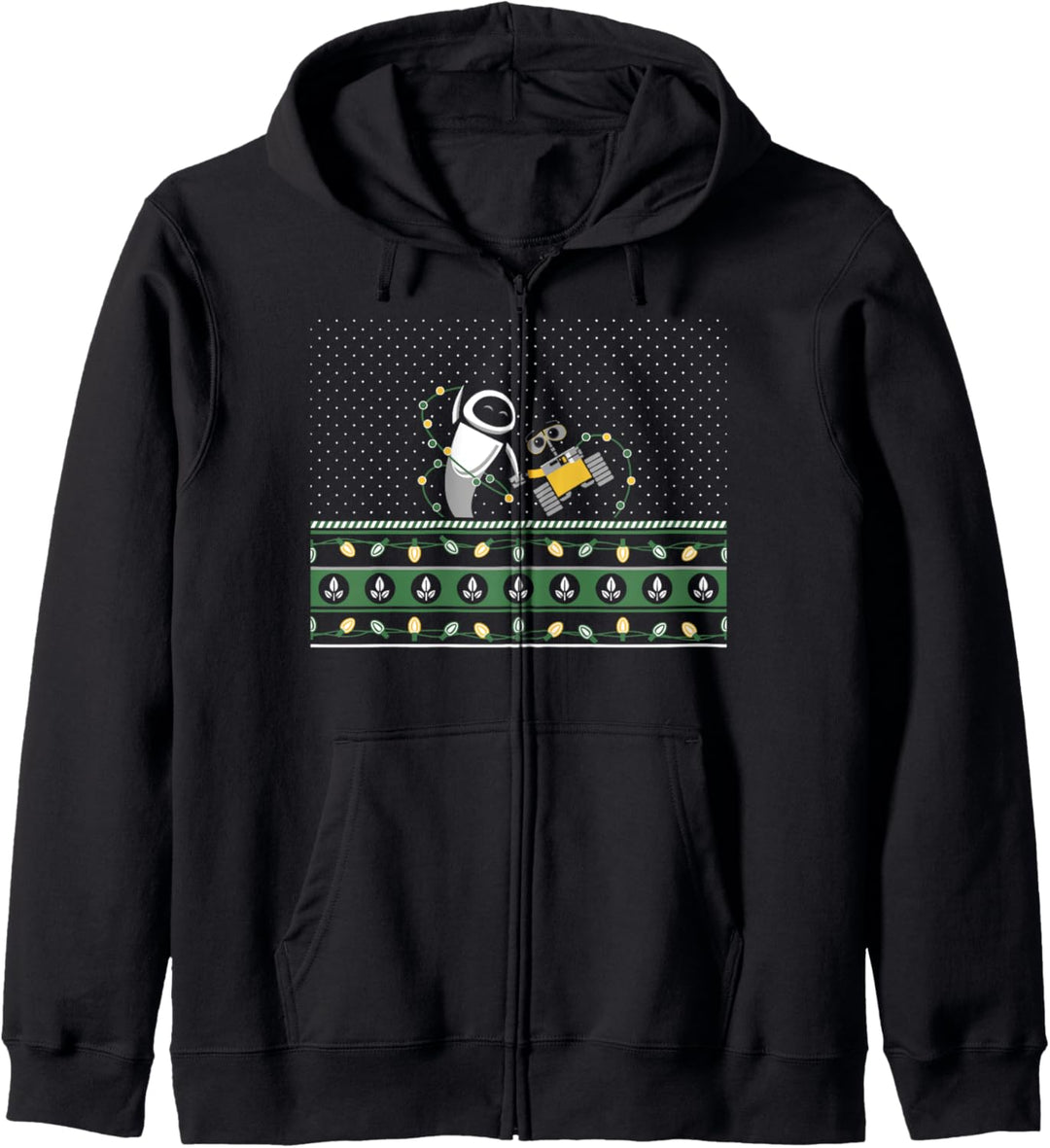 Disney Pixar Wall-E Eve Light Ugly Weihnachten Sweater Kapuzenjacke