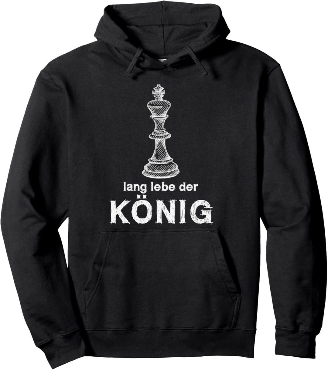 Schachspieler Schachfigur auf Schachbrett Schach Pullover Hoodie