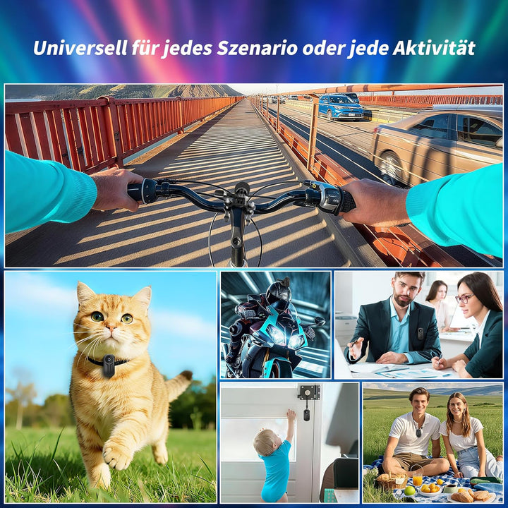 1080P Action Kamera mit 64 GB Karte, Sport Actionkameras, Action Cam mit WLAN, Mini Bodycam Körperka