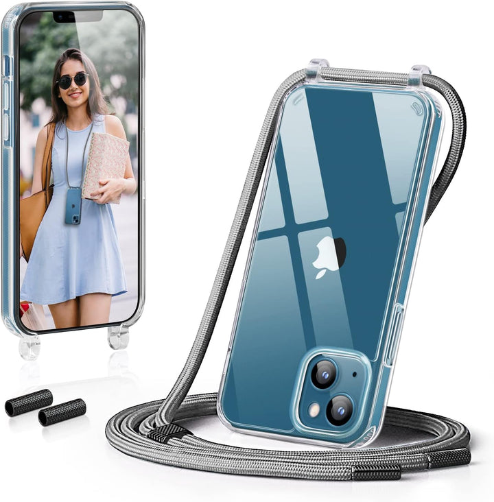 GOODVISH Handykette kompatibel mit Apple iPhone 13-6,1" Display | Necklace Hülle mit Band Handyhülle