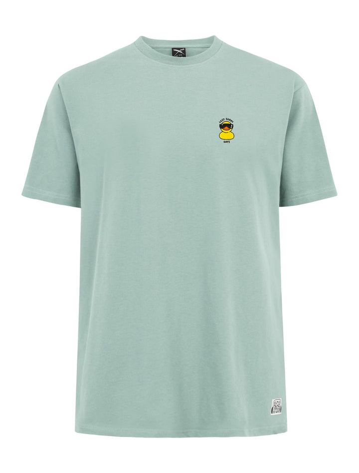 IRIEDAILY Herren T-Shirt Lazy Sunny Day EMB Bio-Baumwolle Regular Fit L Mint Haze, L Mint Haze