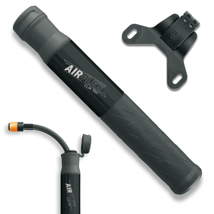 SKS GERMANY Airflex Explorer CLIK TEC Minipumpe | Fahrradpumpe für das CLIK VALVE-System, ausziehbar