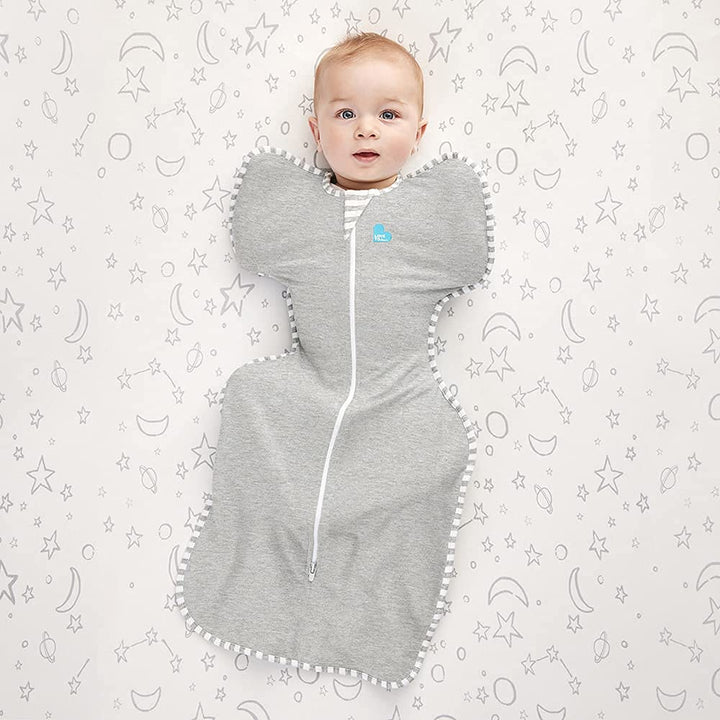 Love To Dream Swaddle UP Original Swaddling Blanket, 1.0 TOG, Newborn, 2.2 kg-3.8 kg, Grey Weiss New