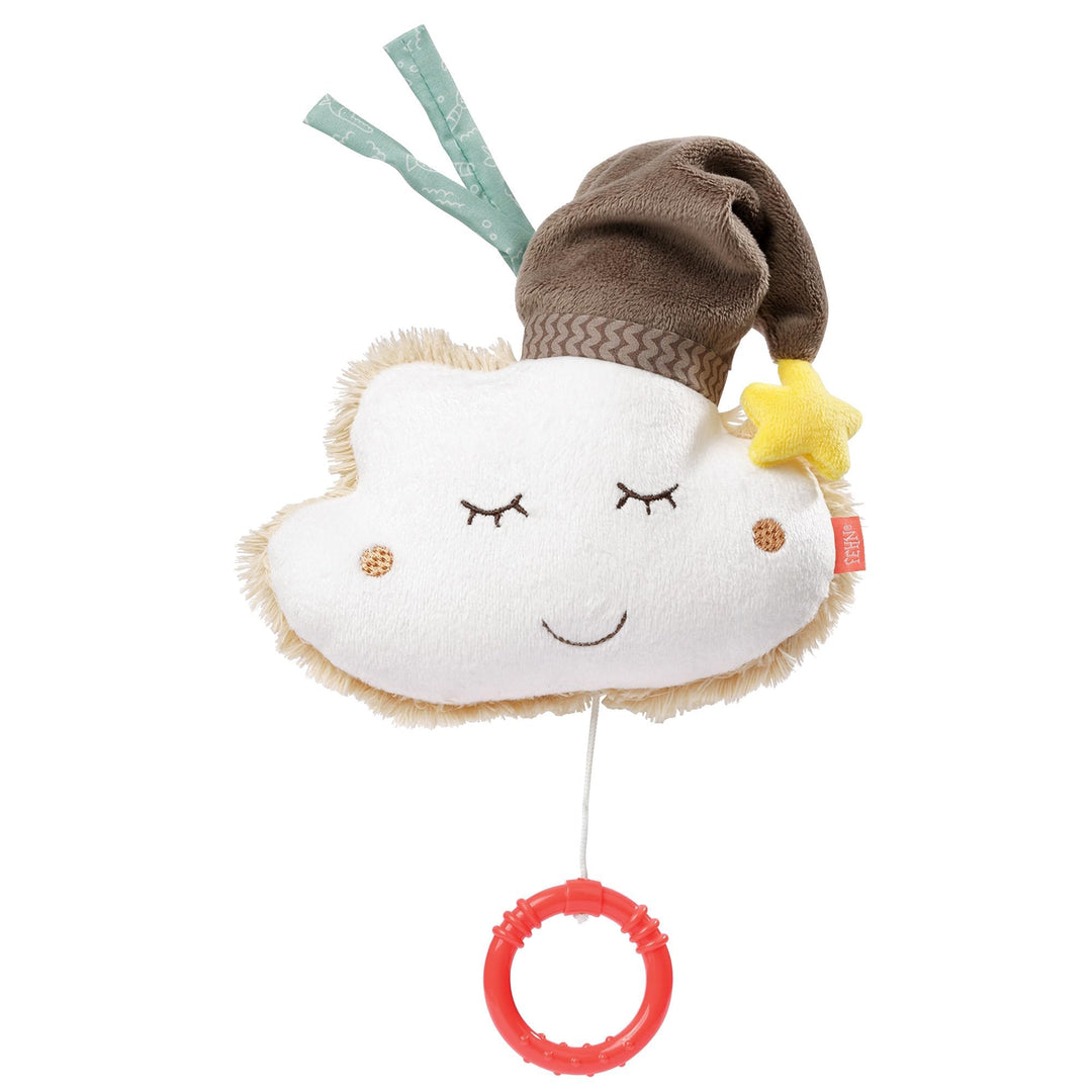 Fehn Spieluhr Baby Einschlafhilfe Wolke - Kuscheltier mit sanfter Einschlafhilfe Melodie "Schlaf Kin