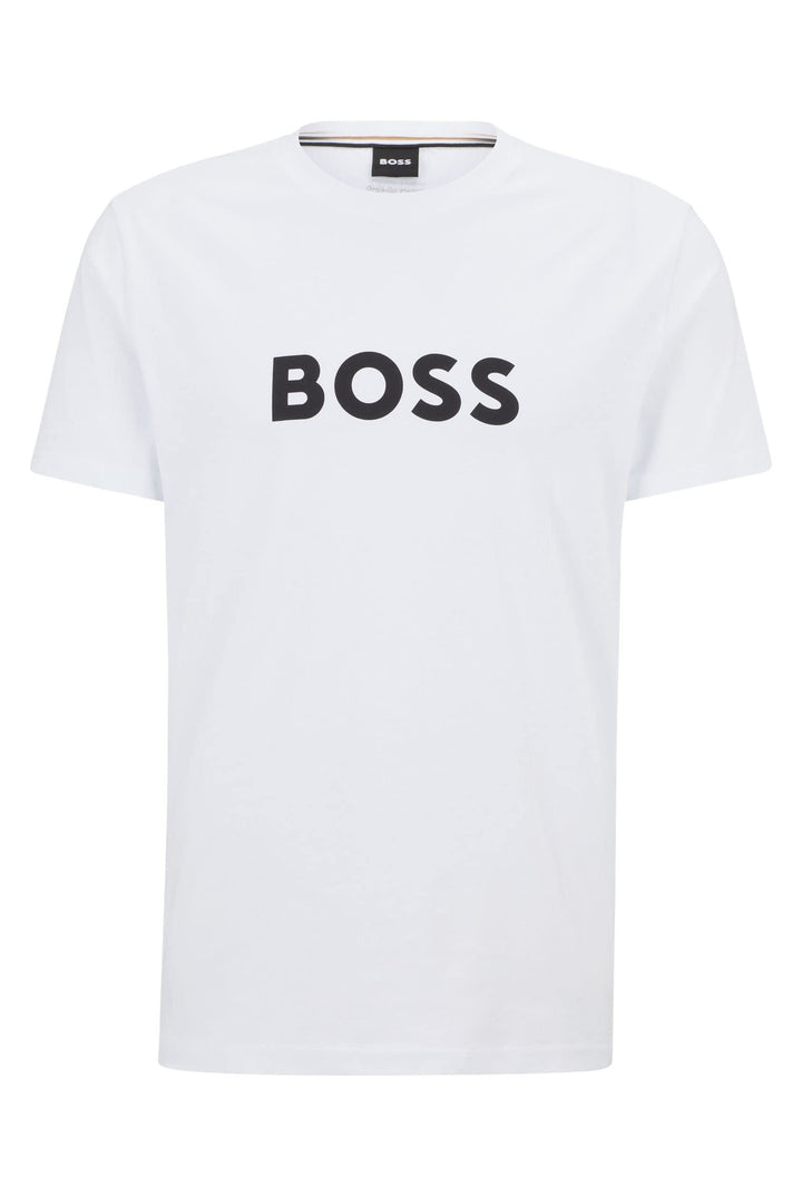 BOSS Herren Rn Beach_T_Shirt S White100, S White100