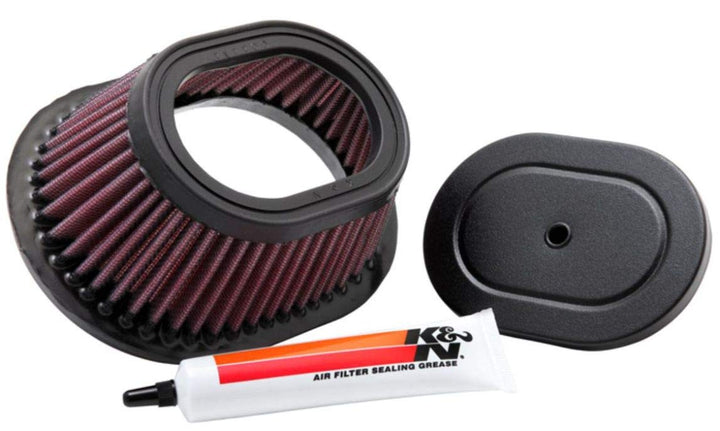 K&N YA-2088 Motorrad Luftfilter, Rot