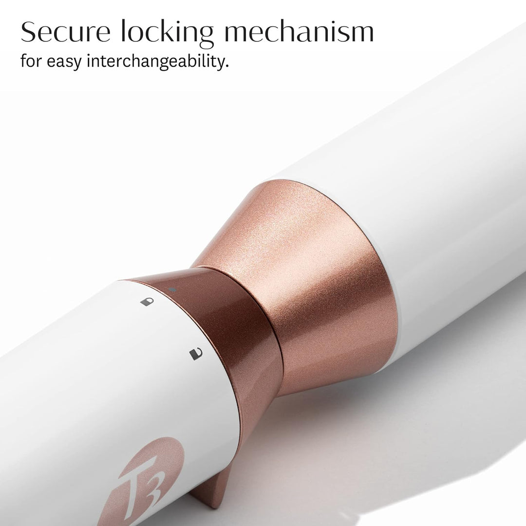 T3 Austauschbare Lockenstab - und Stylingaufsätze Polierte Locken 32 mm Wechselclip Lockenstab Barre