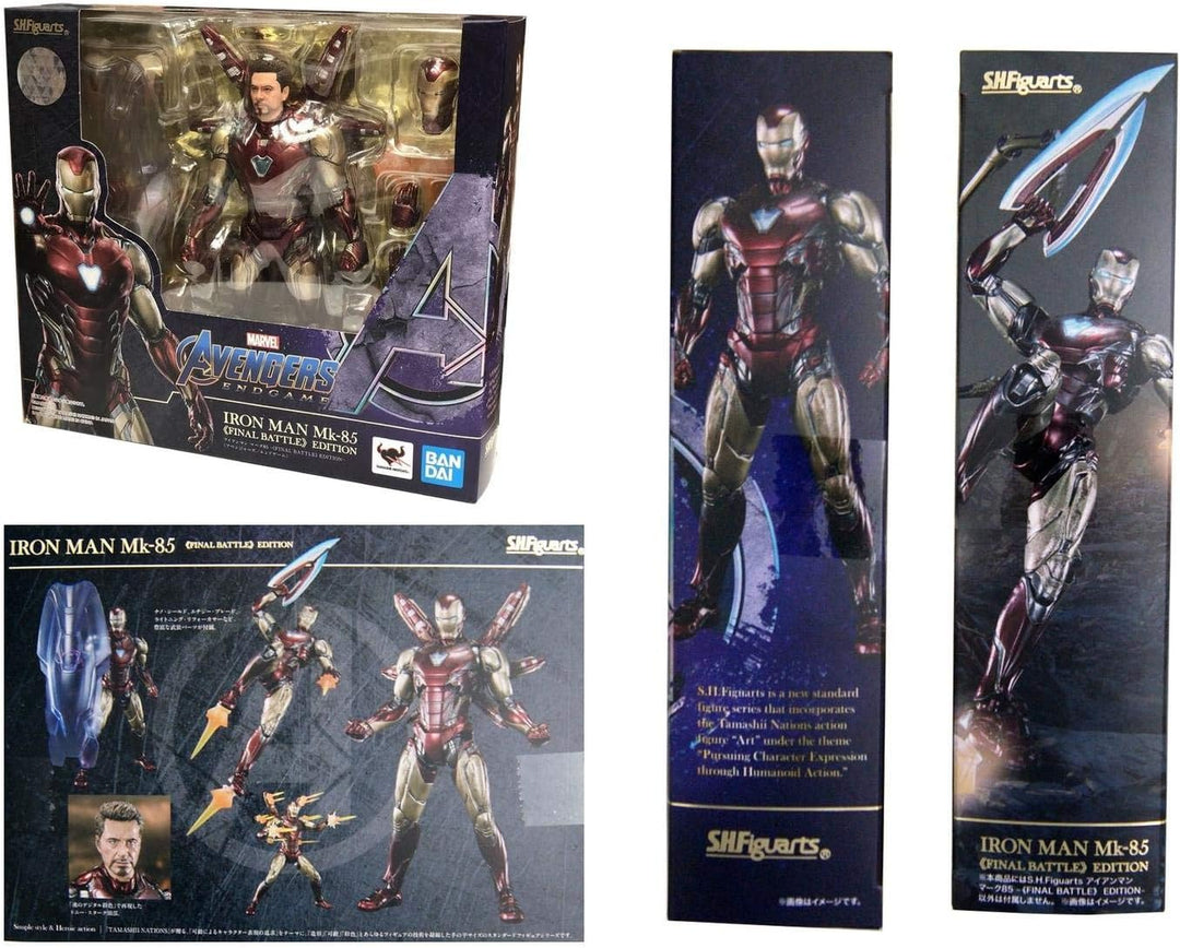 BANDAI S.H. Figuarts Avengers Endgame Iron Man Mark LXXXV Final Battle Edition Mark 85 Tony Stark