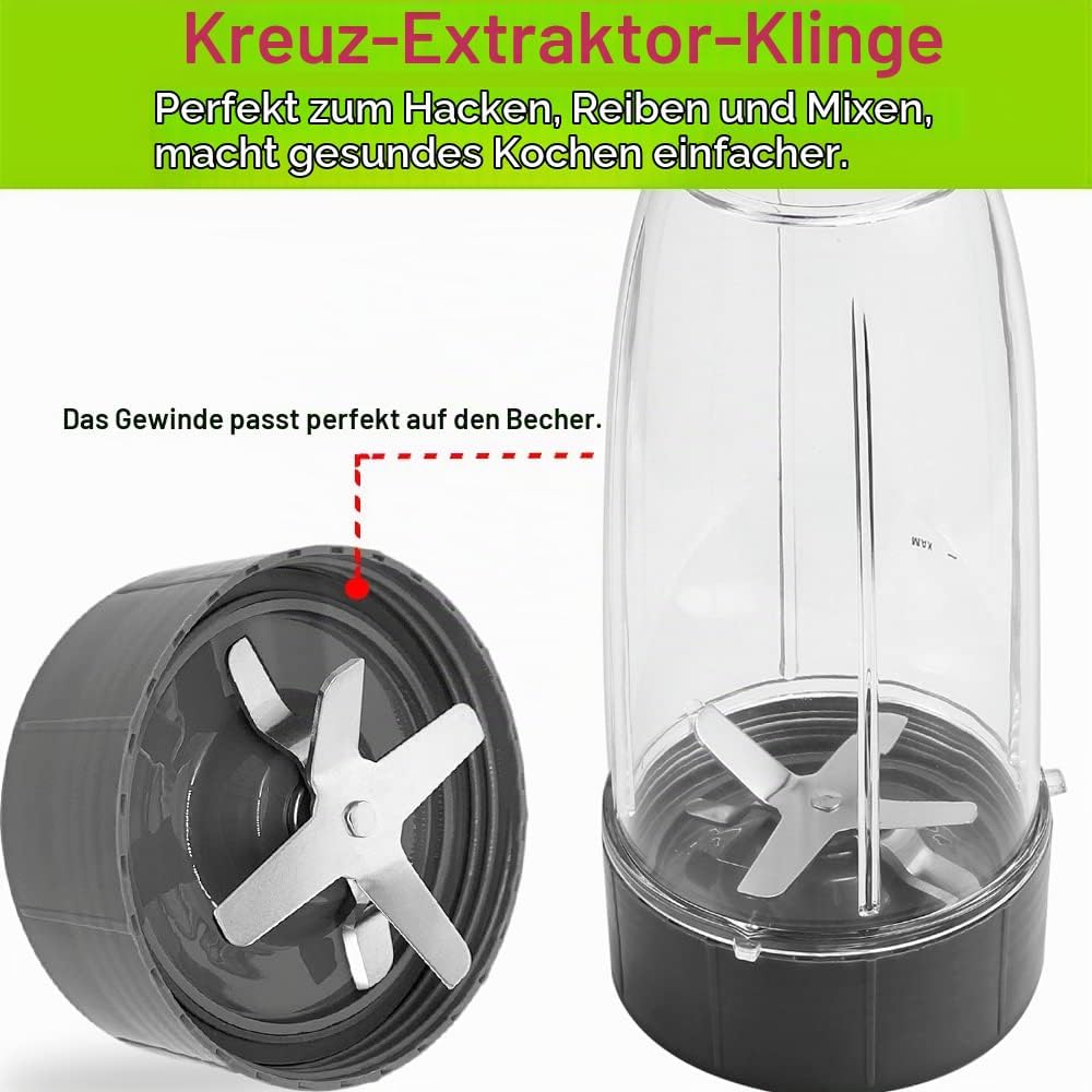2er-Pack Ersatz Entsafter Klingen für Nutribullet 600Watt/ Pro 900 Watt Extractor Nährstoff Extrakto