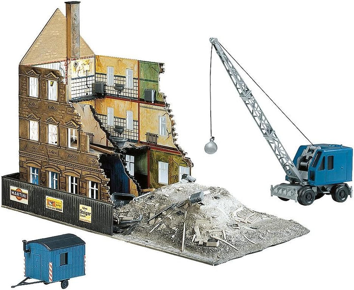 FALLER 130466 - Abbruchhaus mit Bagger