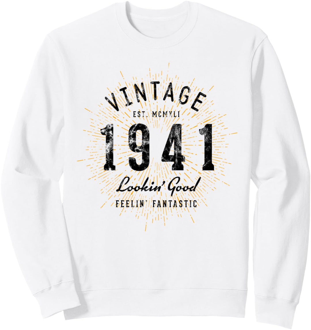 Vintage Geburtstag geboren 1941 Sweatshirt