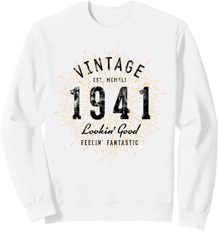 Vintage Geburtstag geboren 1941 Sweatshirt