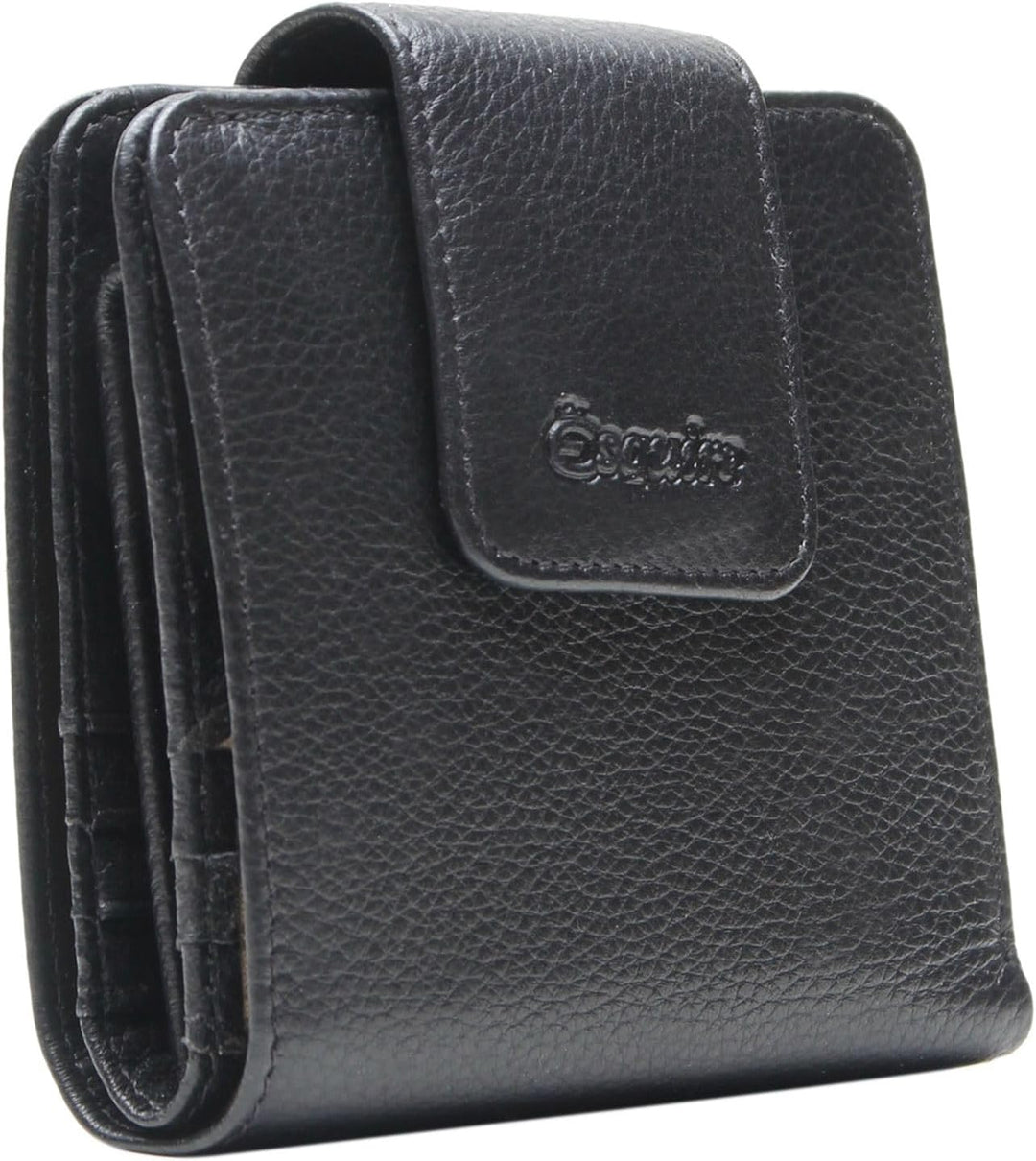 Esquire Primavera Geldbörse 10 cm schwarz, Schwarz