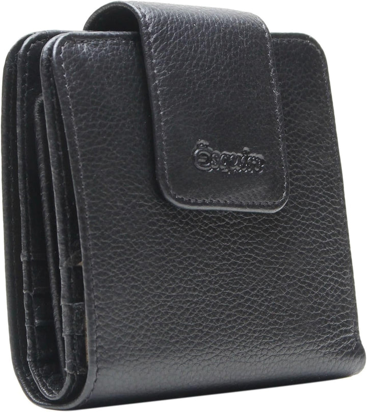 Esquire Primavera Geldbörse 10 cm schwarz, Schwarz