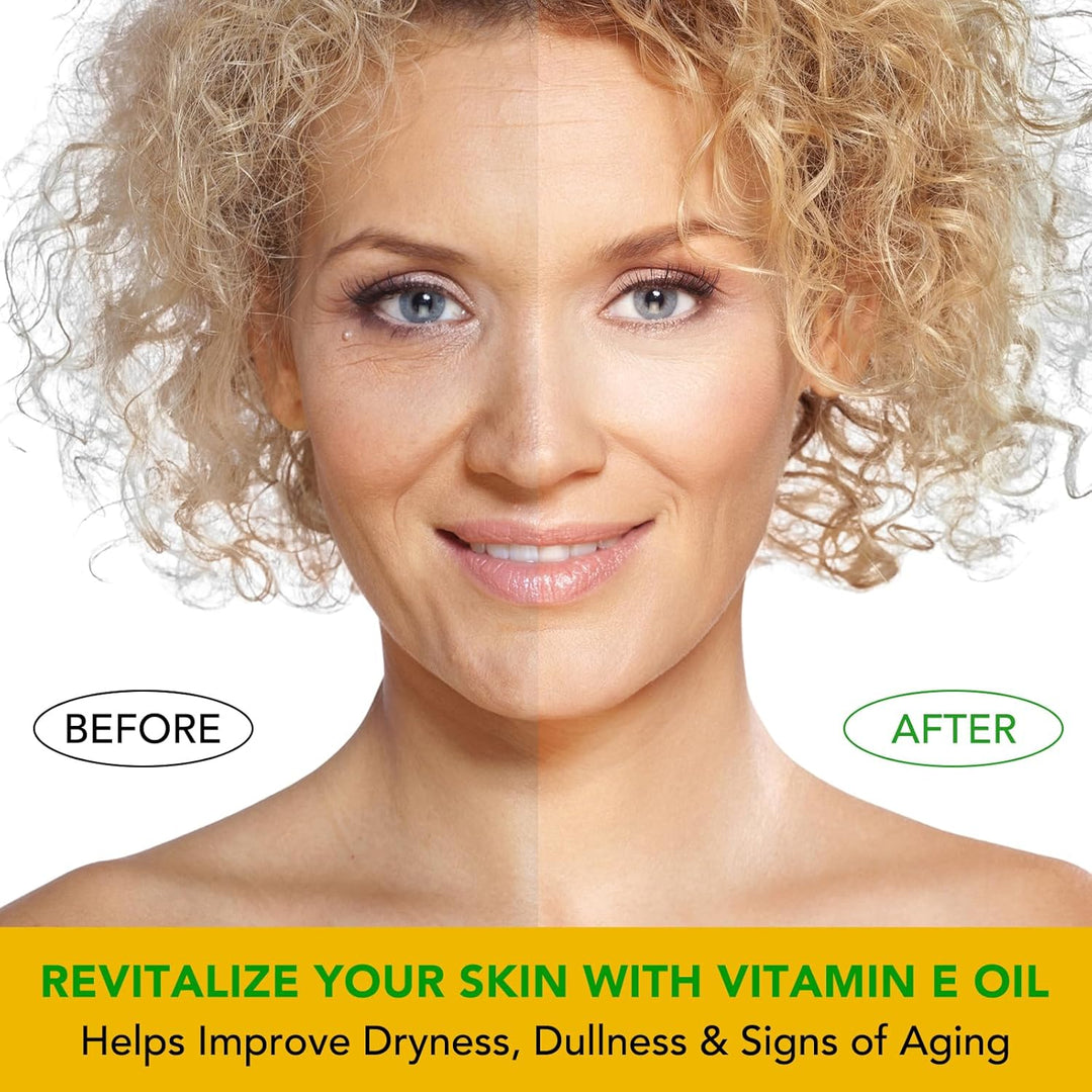 Vitamin E Öl 75000 IE - Reines Bio Vitamin E Öl für Haut, Gesicht & Körper - Straffende Pflege gegen