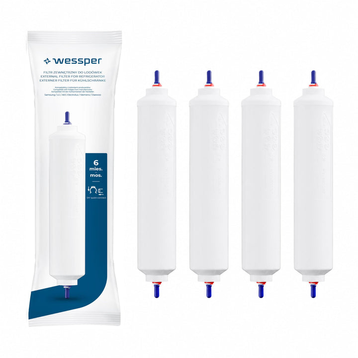 Wessper Wasser Filter für Kühlschrank, Ersatz Wasserfilter Kartuschen Kompatibel mit Samsung Side By