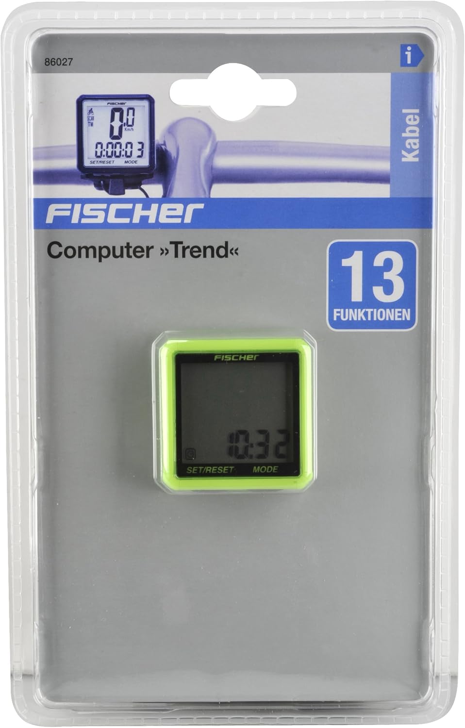 Fischer Fahrrad-Computer Einheitsgrösse Grün, Einheitsgrösse Grün