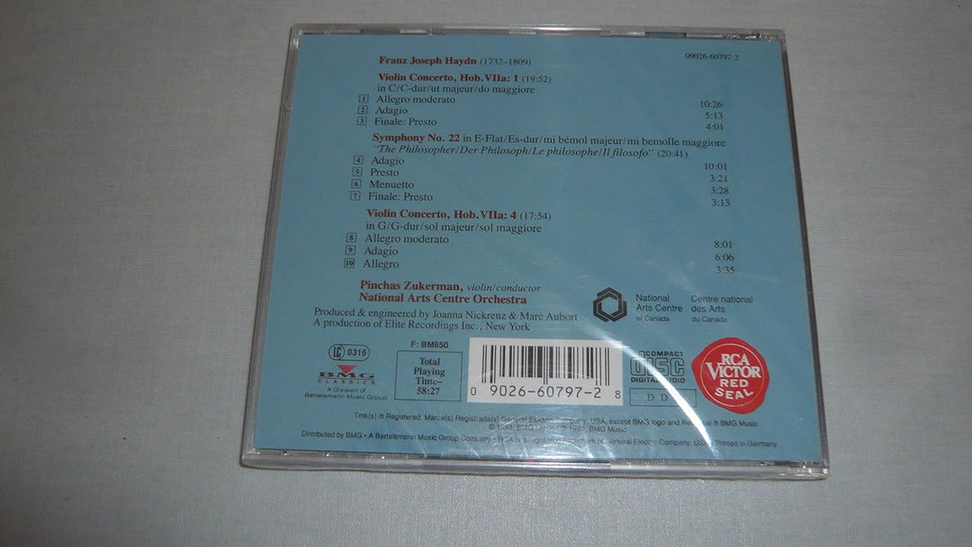 Violinkonzert 1+4/Sinfonie 22, Audio-CD