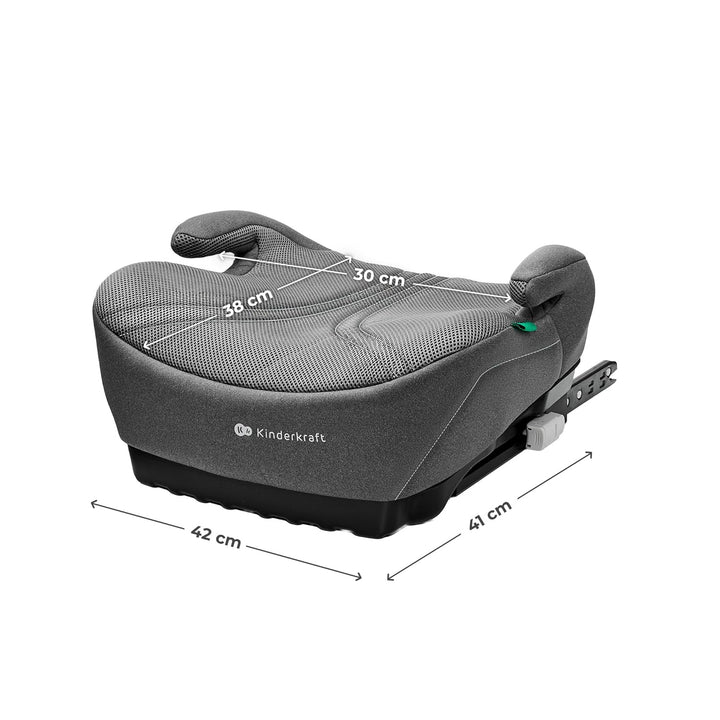 Kinderkraft I-BOOST 2 PRO, Sitz für Kinder von 125-150cm und im Alter von 6-12 Jahren, Isofix-Montag