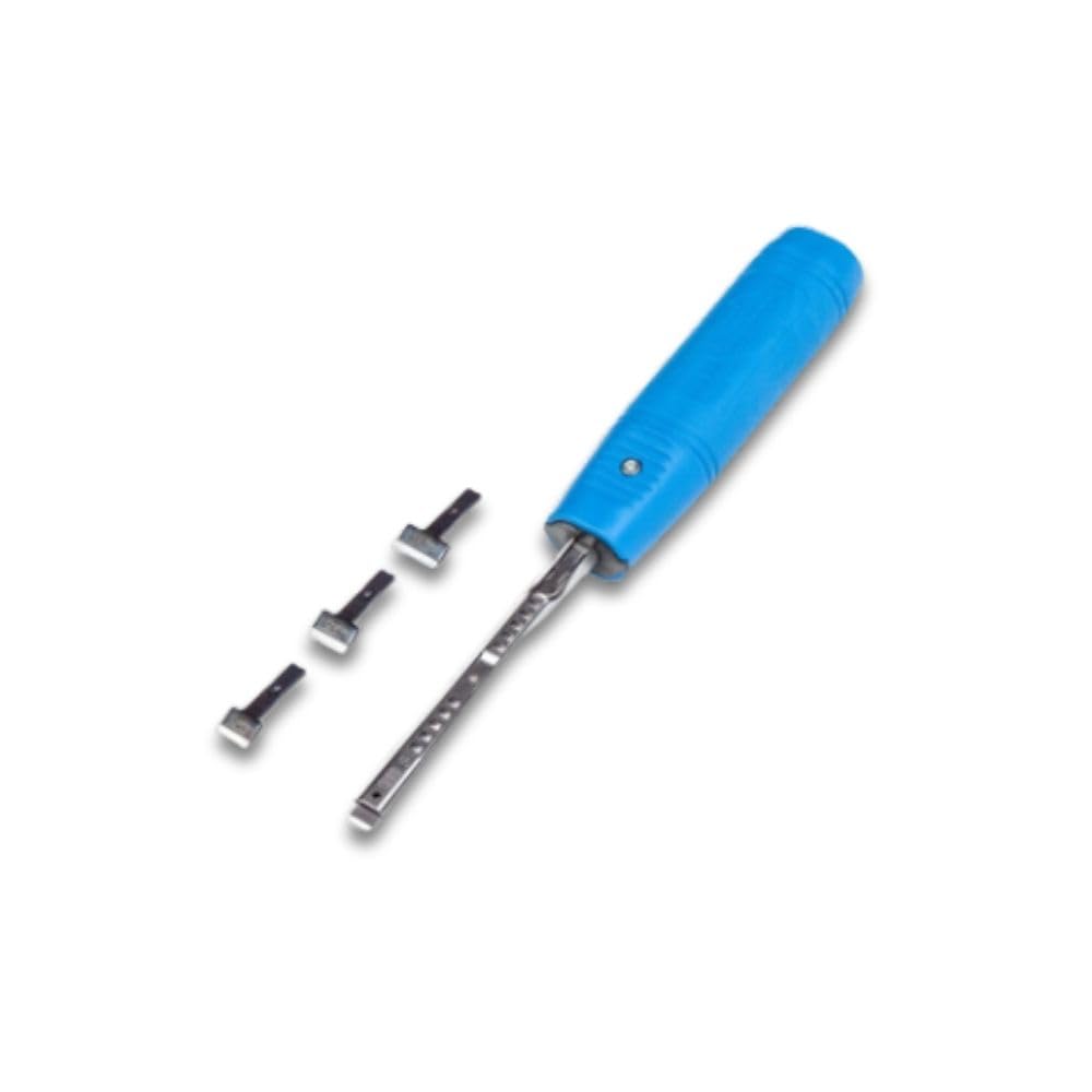 RALI Shark S Professionelles Holzbeitel-Set für Holzbearbeitung mit 3 austauschbaren Klingen 10, 12