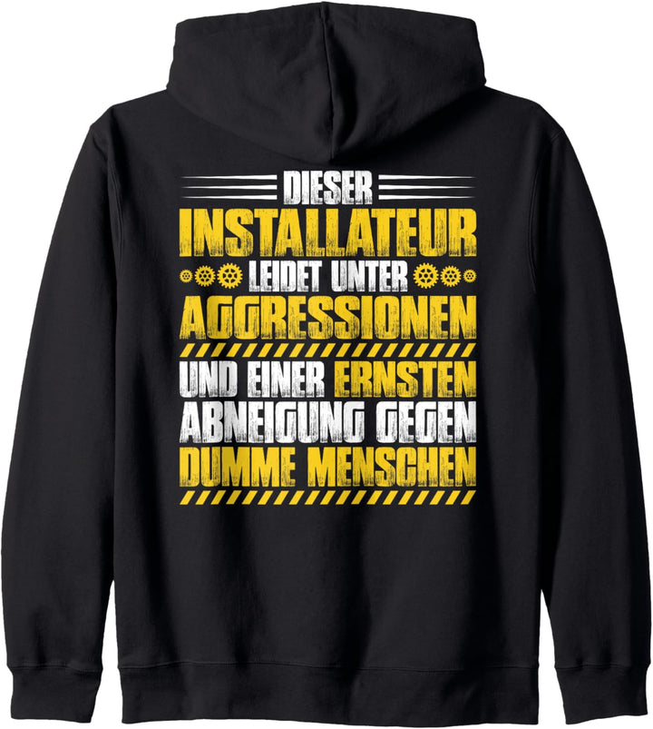 Aggressionen Installateur Kapuzenjacke