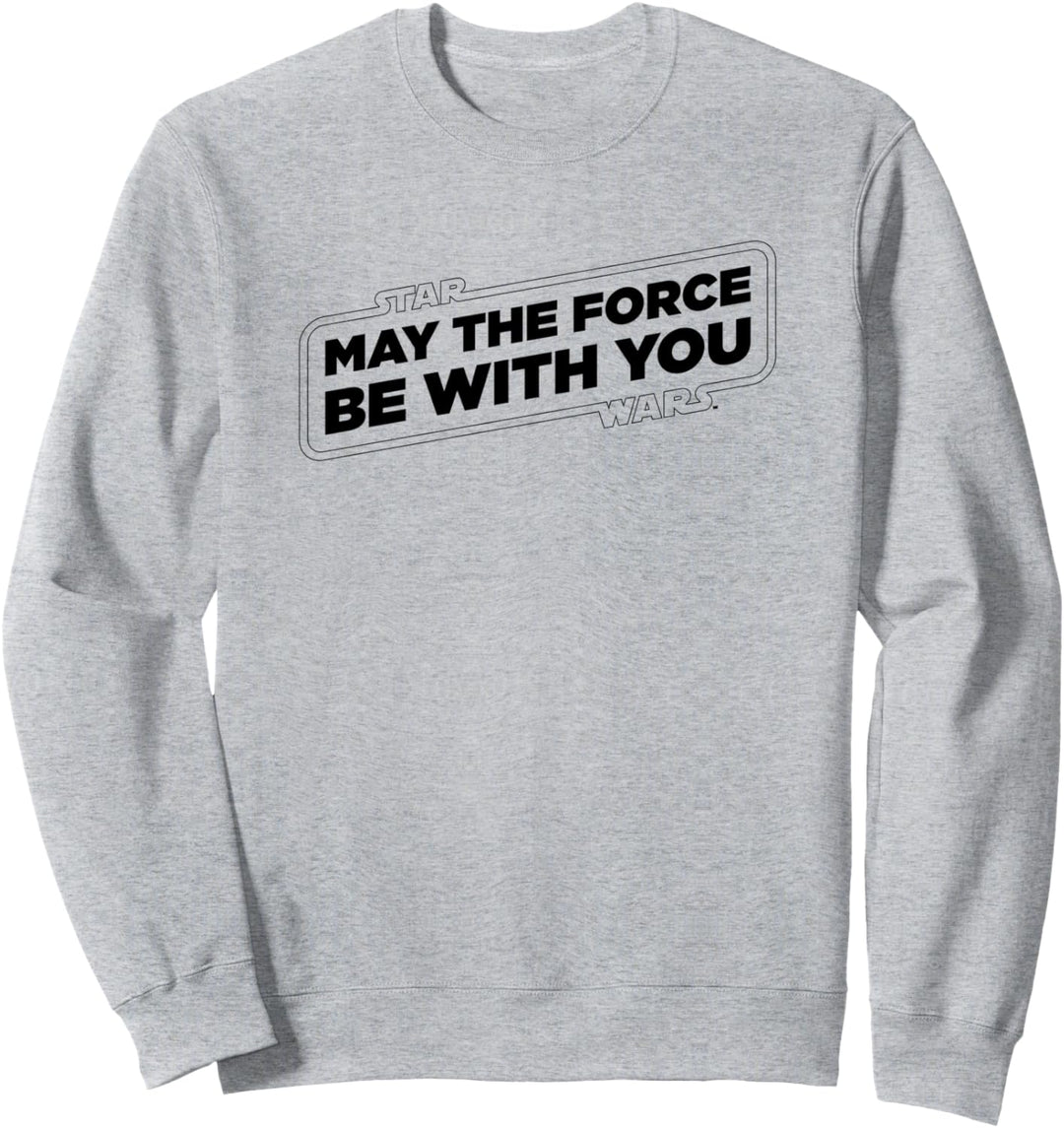 Star Wars Force Slogan Black Sweatshirt
