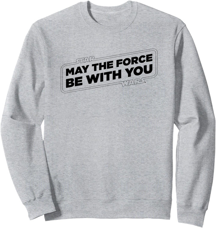 Star Wars Force Slogan Black Sweatshirt