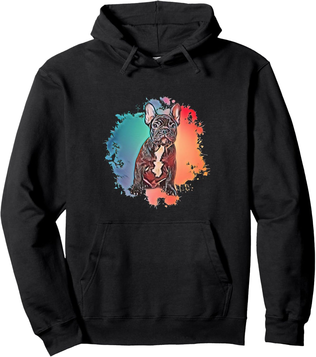 Französische Bulldogge, Hunde, Bulldoggen Pullover Hoodie