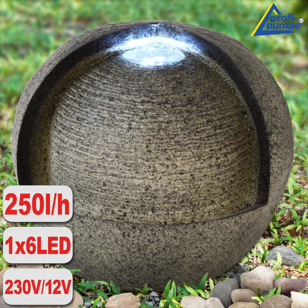 Gartenbrunnen Brunnen Zierbrunnen Zimmerbrunnen Brunnen mit LED-Licht 230V Wasserfall Wasserspiel fü