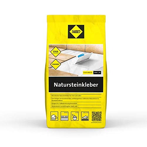 Sakret Natursteinkleber 5 kg, weiss