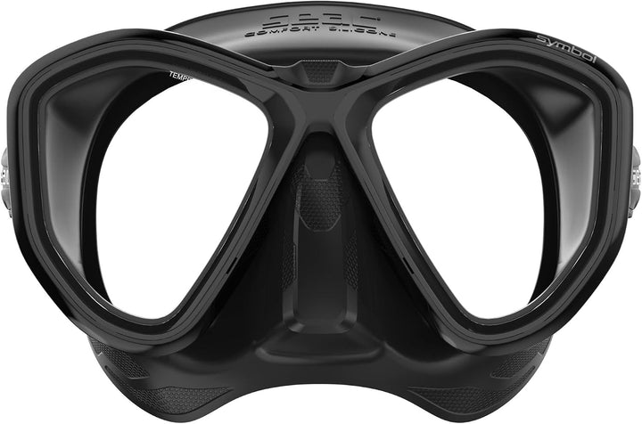 Seac Unisex-Adult Symbol Made in Italy Zweiglas-Tauchmaske mit Einer 3D-Schnalle direkt am Maskenkör