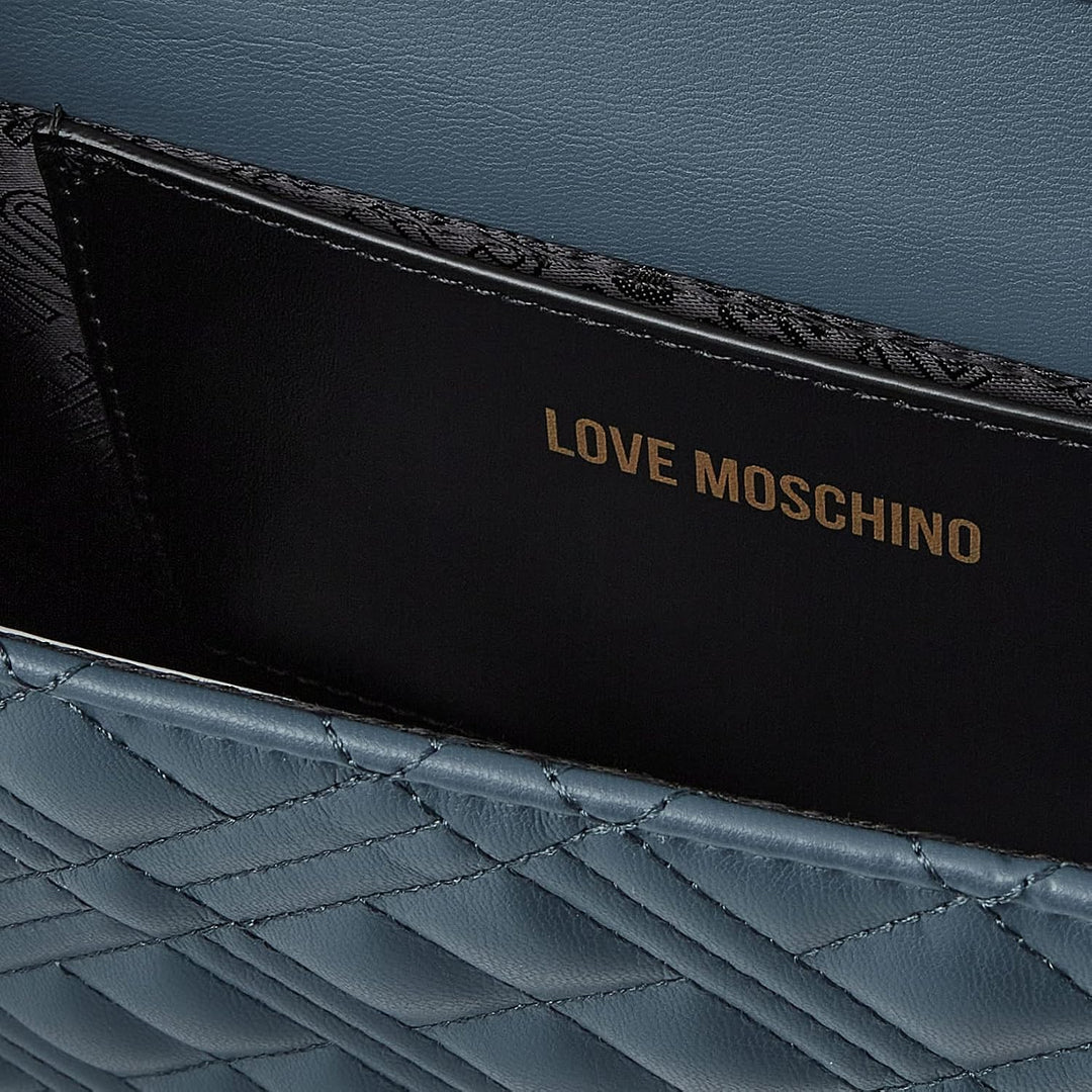 Love Moschino Damen Jc4000pp1fla0 Umhngetasche Denimblau, Denimblau