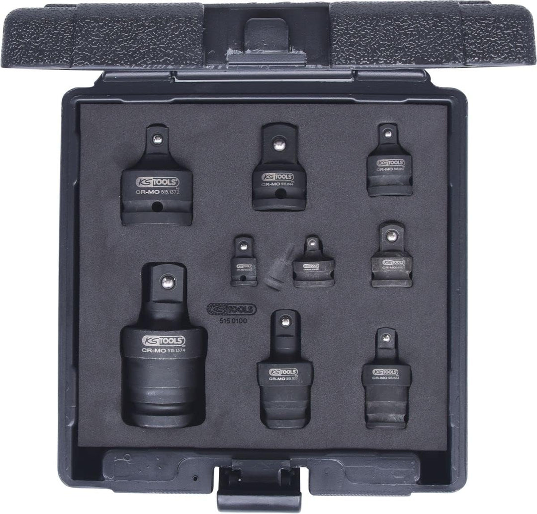 KS Tools 515.0100 Kraft-Vergrösserungs- und Reduzieradapter-Satz, 9-tlg.