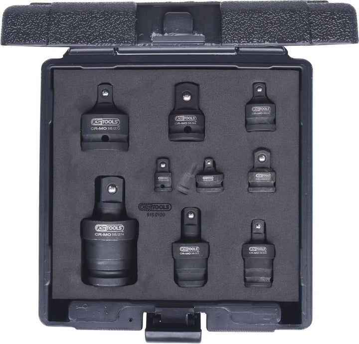 KS Tools 515.0100 Kraft-Vergrösserungs- und Reduzieradapter-Satz, 9-tlg.