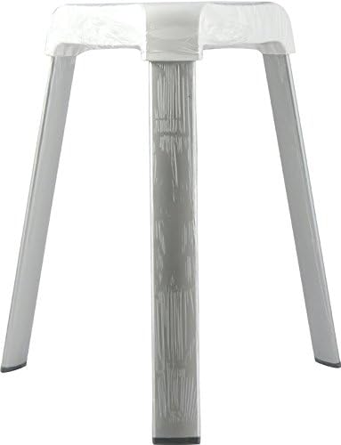 MSV Duschhocker Duschhilfe Duschsitz Badhocker aus Alu und Kunststoff