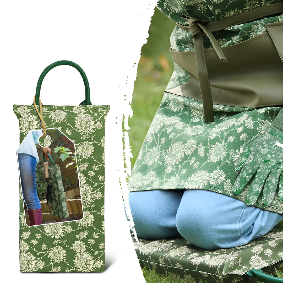 Colwelt Kniekissen Garten Set, 3-teilig, Kniekissen für Gartenarbeit mit Elegantem Muster, Bezaubern
