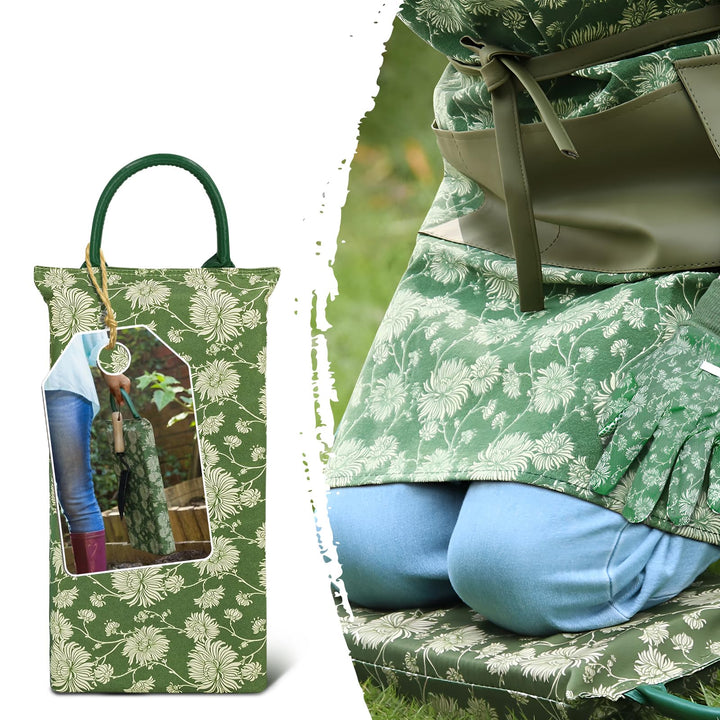 Colwelt Kniekissen Garten Set, 3-teilig, Kniekissen für Gartenarbeit mit Elegantem Muster, Bezaubern