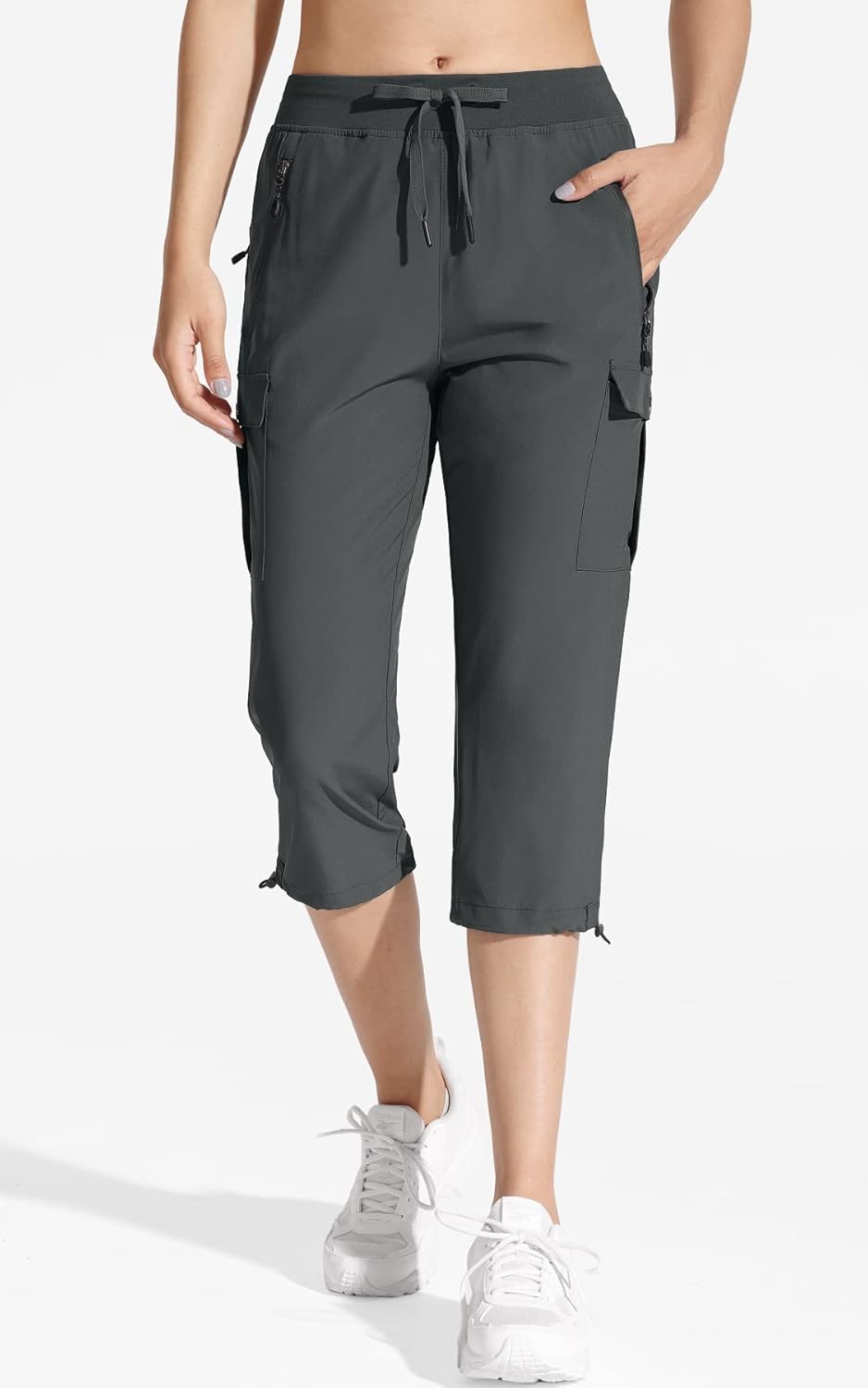 MOCOLY Damen Jogginghose Cargohose Wanderhose Leichte Trekkinghose Wasserdicht Winddicht Outdoorhose
