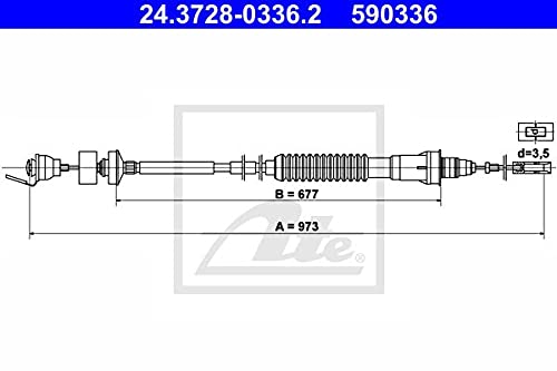 ATE 24372803362 Kupplungsseil