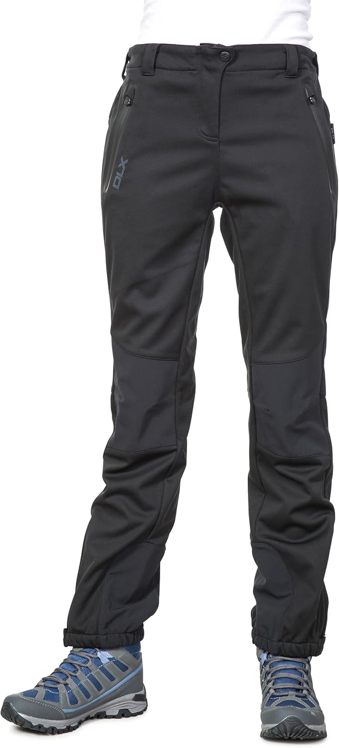 Trespass Damen Softshellhose Mit Seitenbelüftung Sola XXS Schwarz, XXS Schwarz