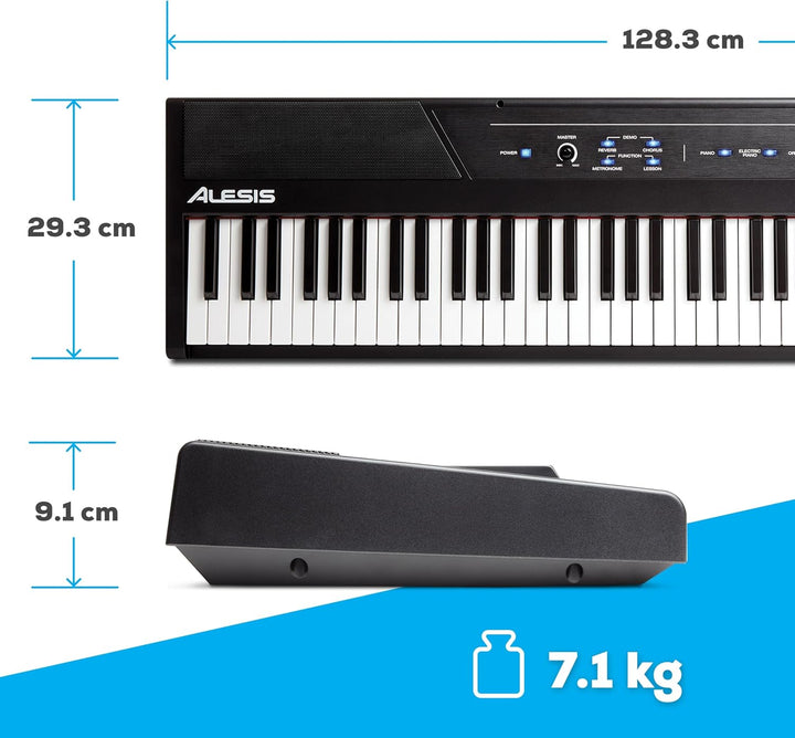 Alesis Recital - E Piano 88 Tasten für Einsteiger mit Halbgewichteten Volle Grösse Klavier, Lautspre