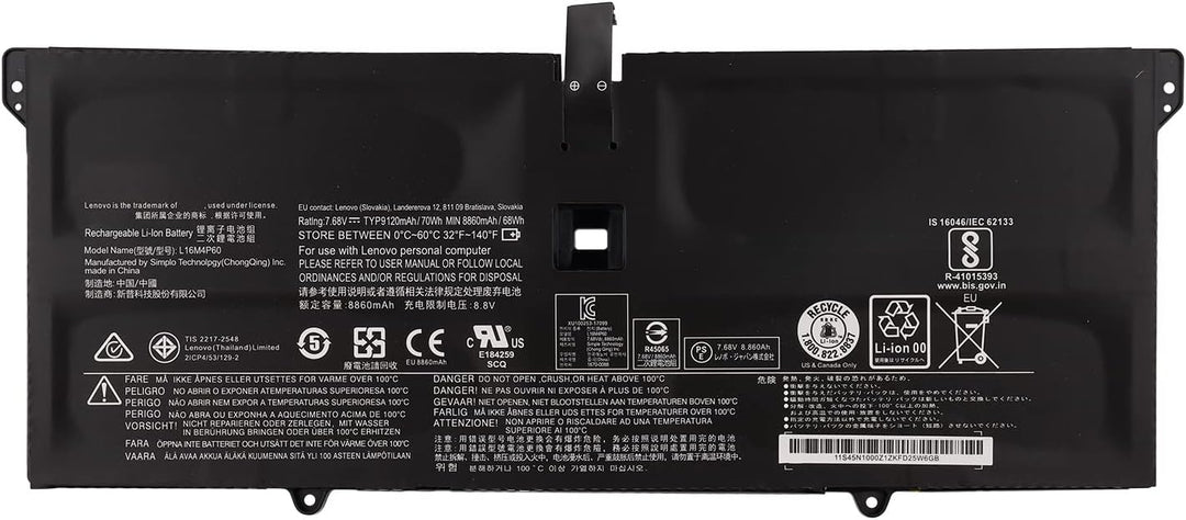 SwarKing Ersatz Akku Kompatibel mit L16M4P60 Ideapad Flex Pro-13IKB Yoga 920-13IKB Glass Series