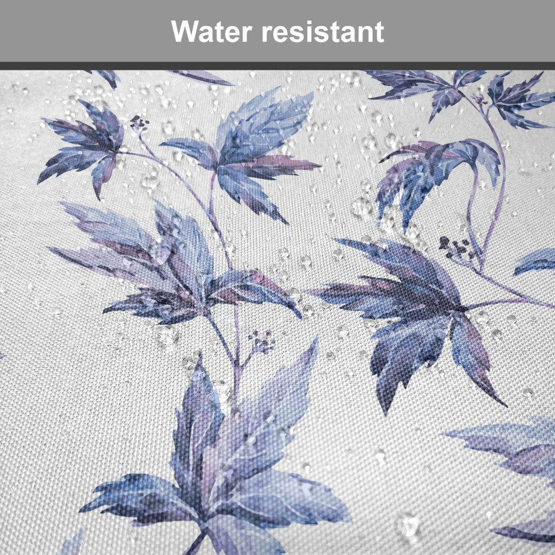 ABAKUHAUS Indigo Polster für Esszimmerstühle, Watercolored Baum-Blätter, Dekoratives wasserfestes Ki