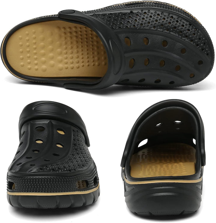 Unisex Clogs Pantoletten Sommer Hausschuhe Strand Sandalen Gartenschuhe mit Fussbett aus Weichem 36/